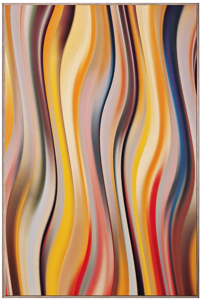 Curve 7 36" High Modern Wall Art