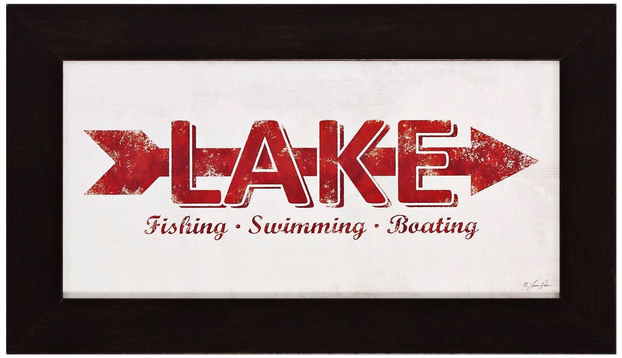 Lake 19" Wide Rectangular Framed Wall Art