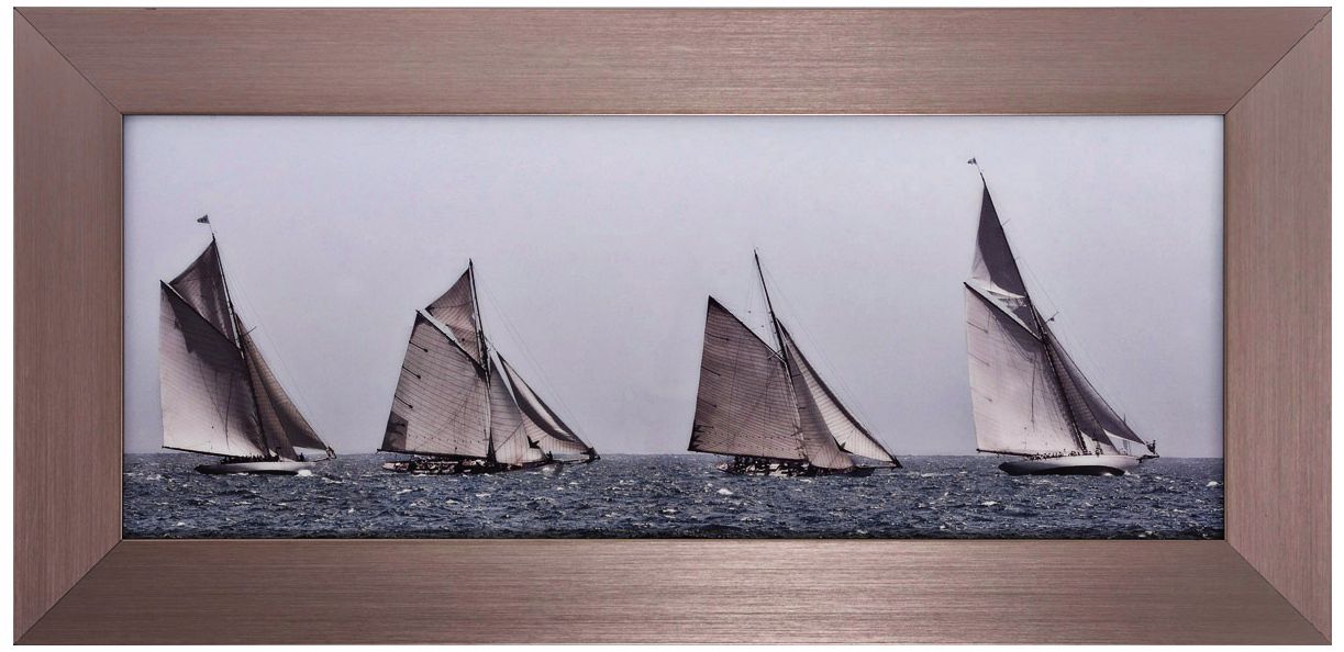 First Sailboats 35" Wide Nautical Wall Art