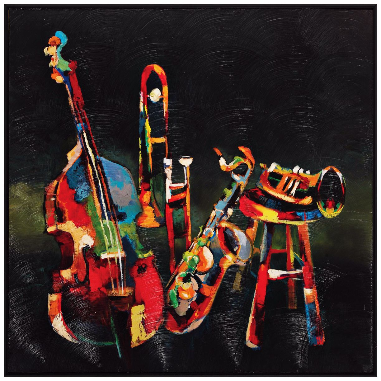Ensemble 25" Square Musical Instruments Wall Art