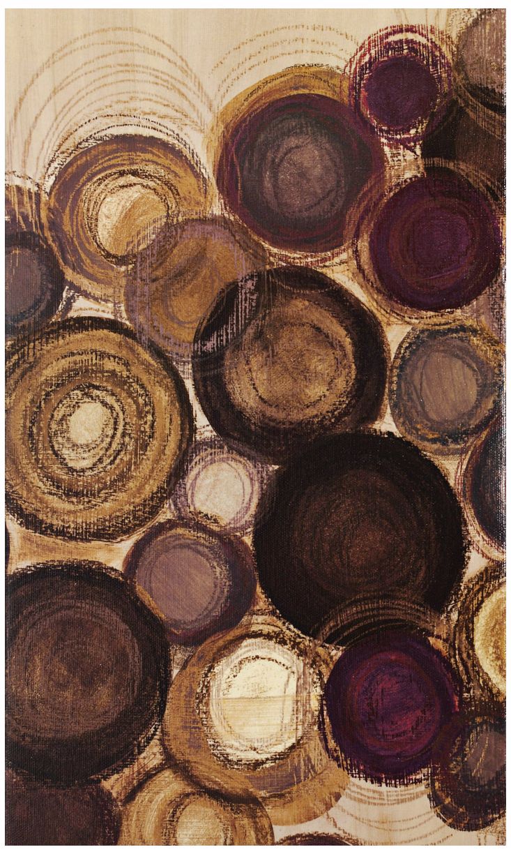 Purple Whimsy II 30" High Modern Canvas Wall Art