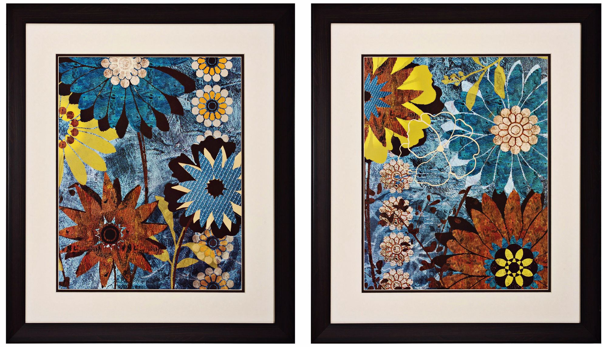 Set of 2 Eyes on Me I/II 28" High Floral Wall Art