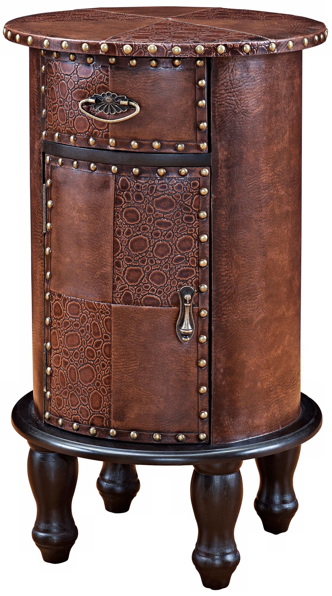 Expedition Chestnut Faux Leather Storage Chest