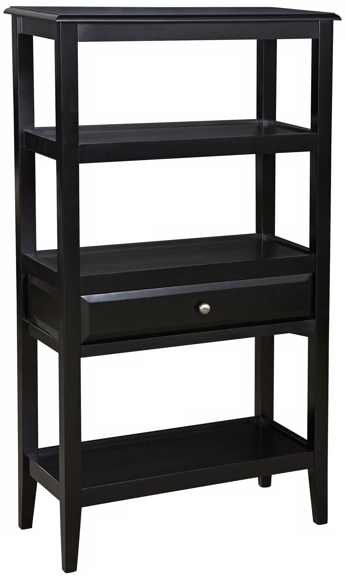 Sedona Antique Black Short Bookshelf