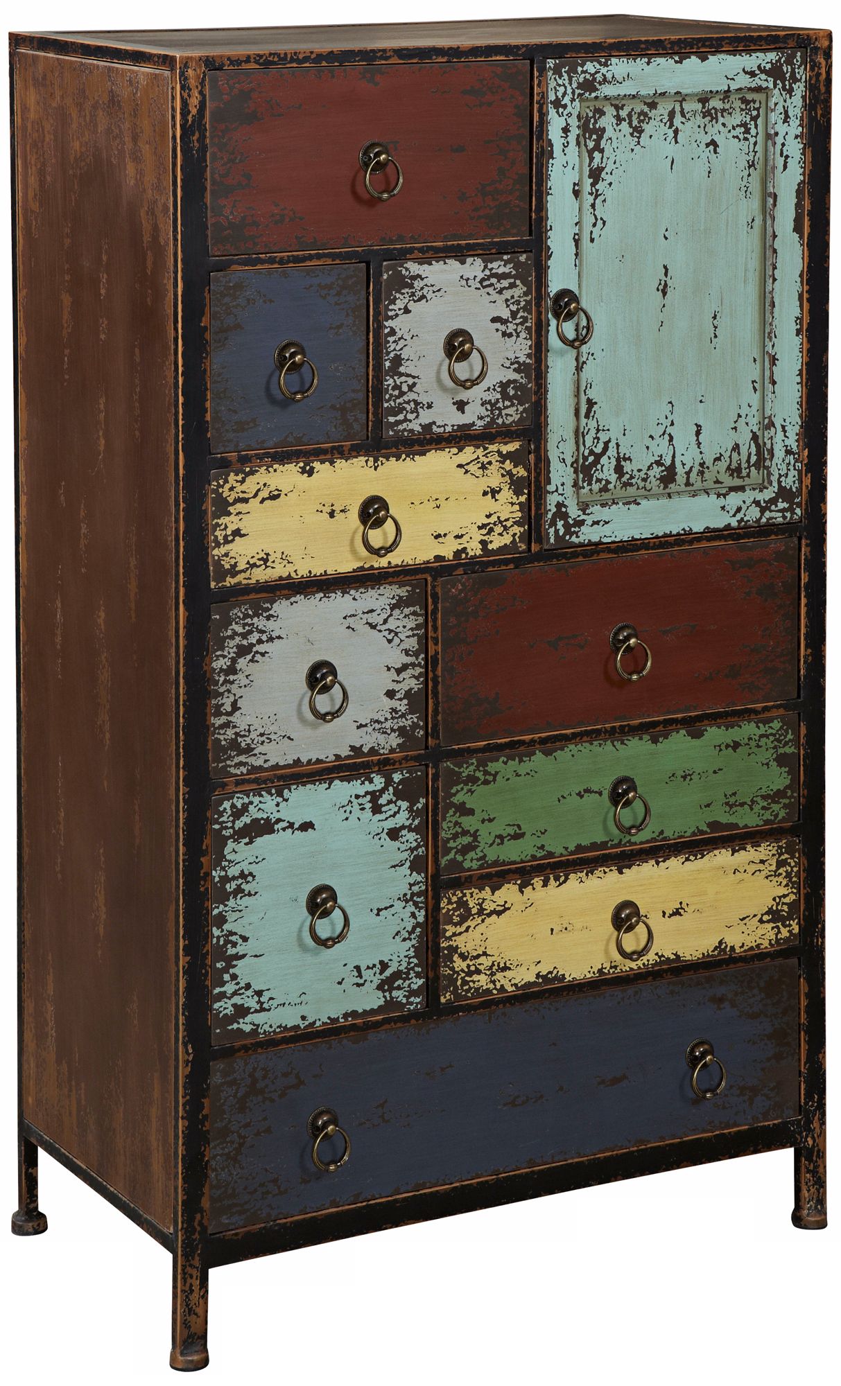 Parcel Cinnamon 1-Door 10-Drawer Accent Chest