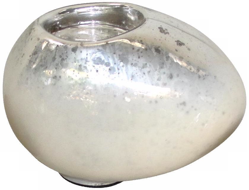Rojo 16 Snow White Large Glass Votive or Tea Light Holder