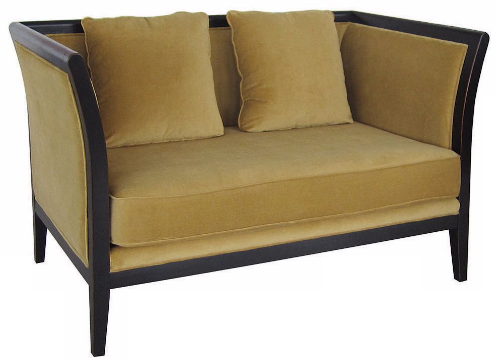 Empress Hand-Made Chartreuese Loveseat