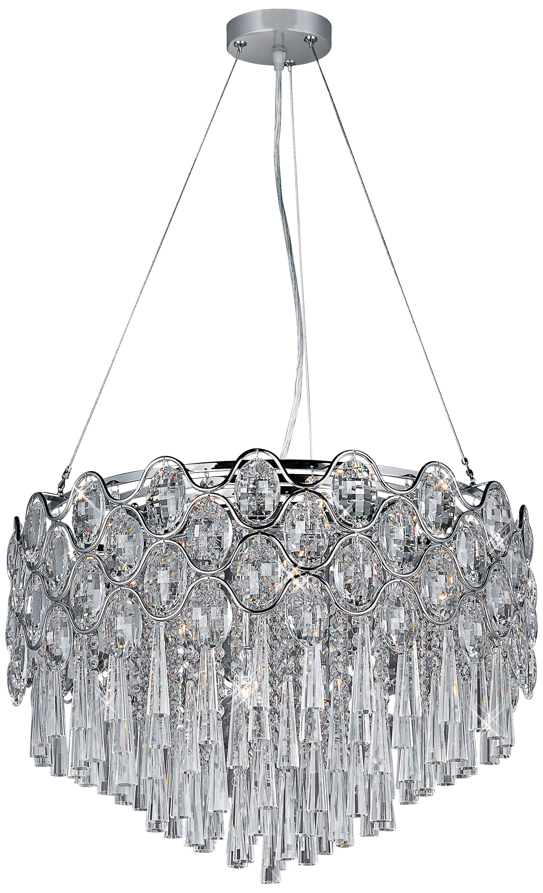 Maxim Jewel 20-Light 22"W Crystal Pendant Light