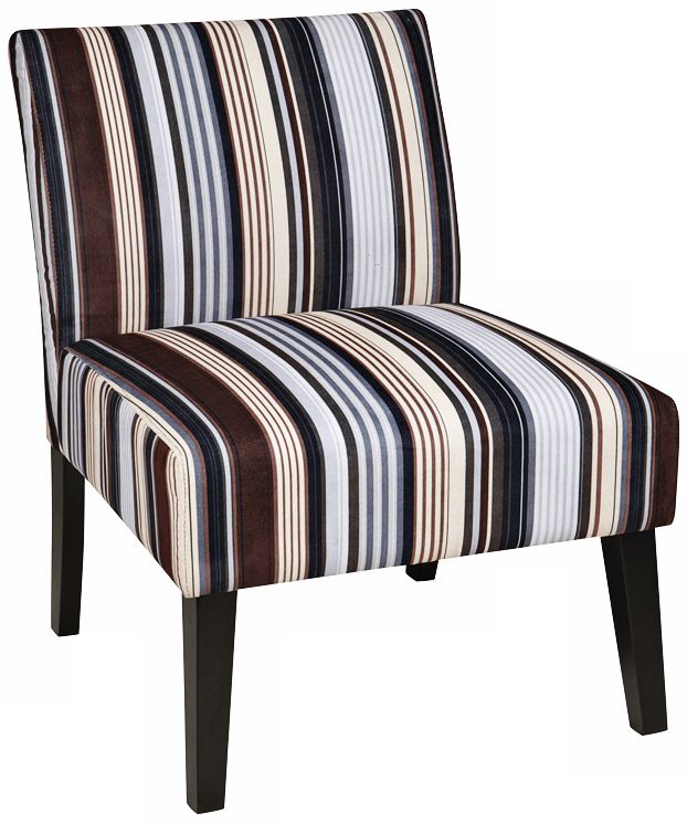 Ave Six® Laguna Stripe Sky Accent Chair