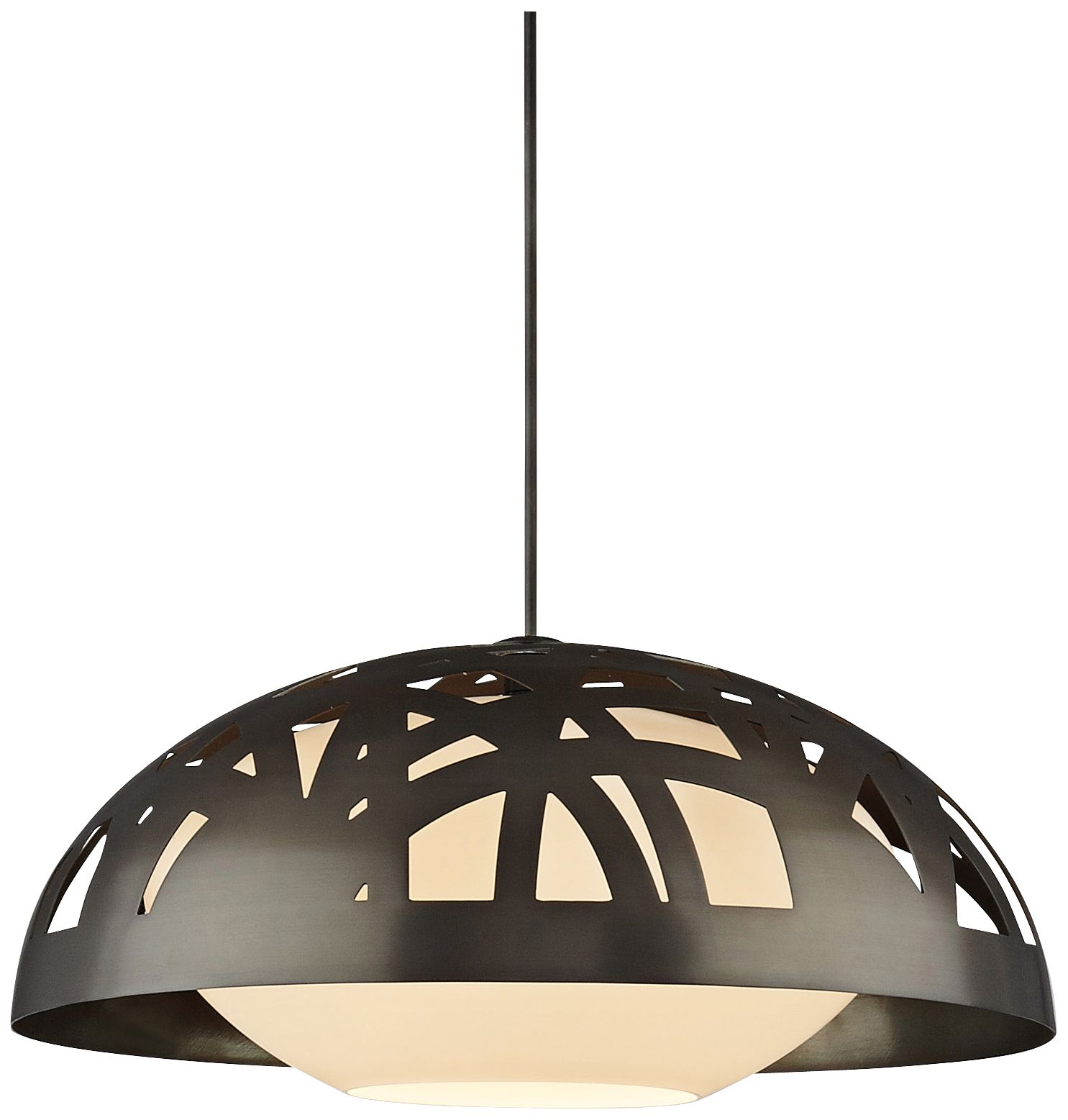 Tech Lighting Ventana 20"W Cut-Out Bronze Pendant Light