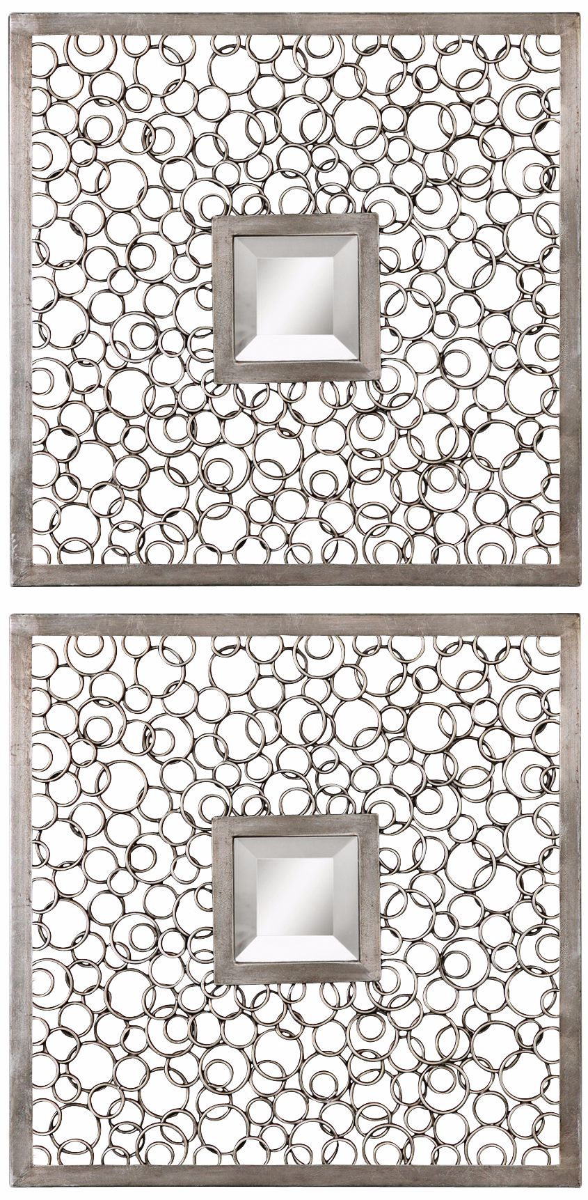 Set of 2 Uttermost Colusa Squares 20" Wide Wall Mirrors