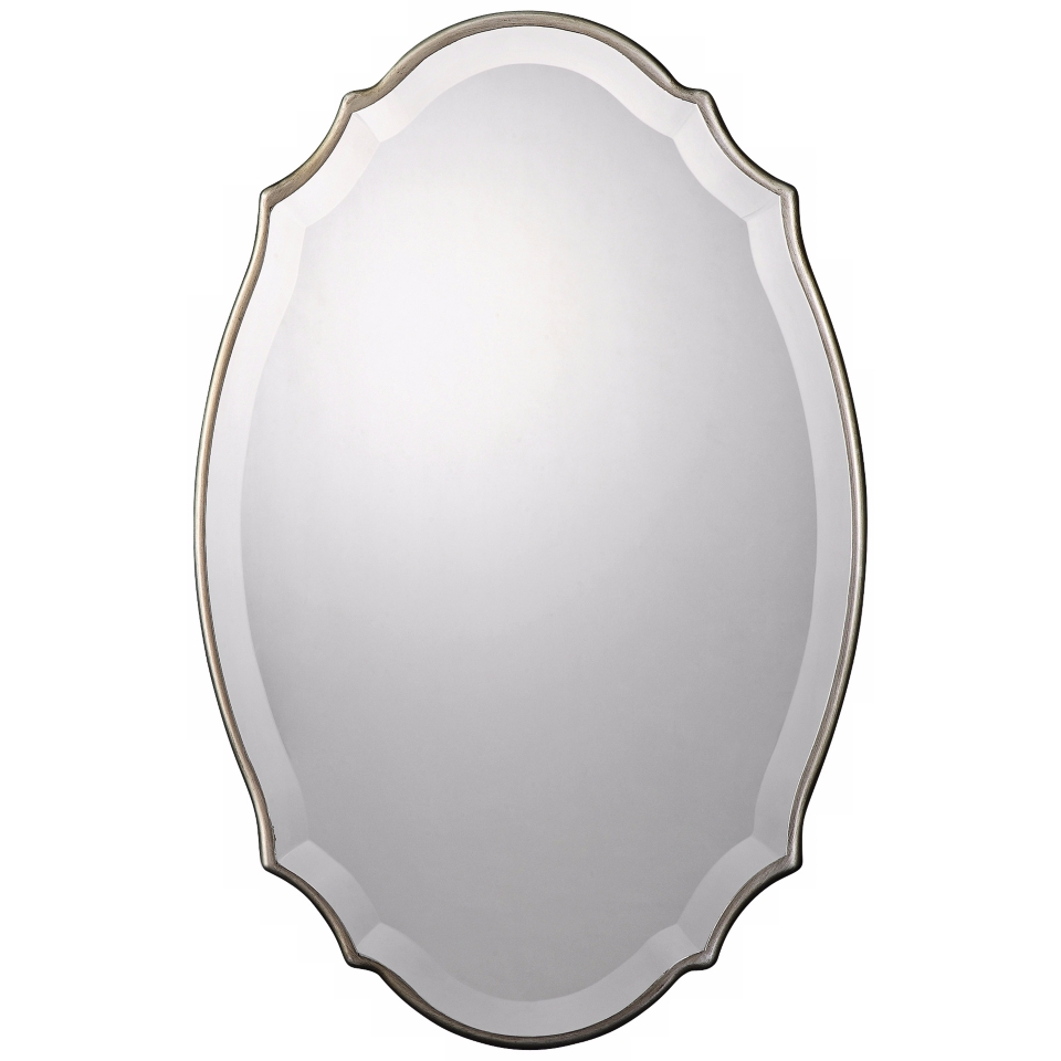 Uttermost Sannita 30" High Oval Wall Mirror   #X8323