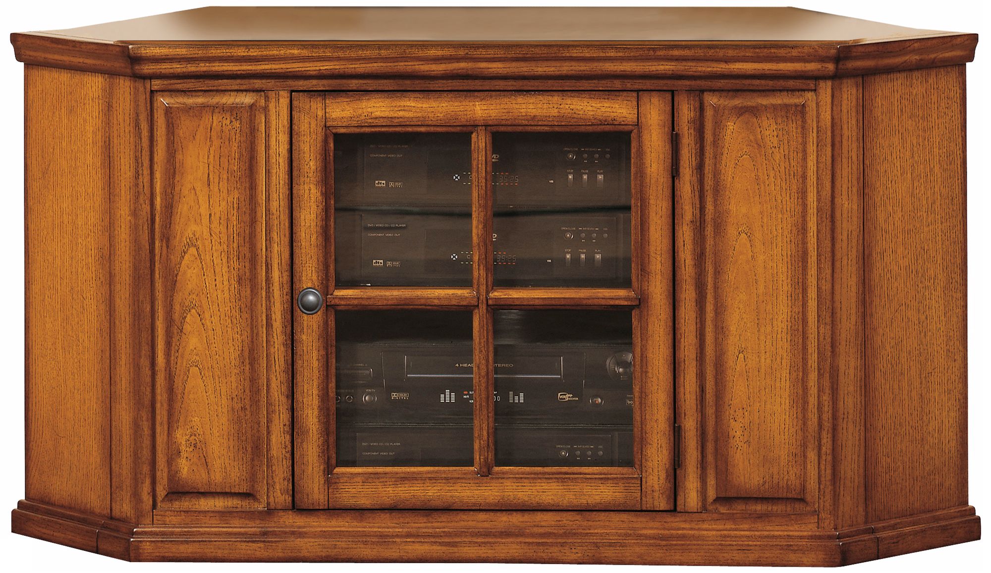 Leick Furniture Oak Corner TV Stand