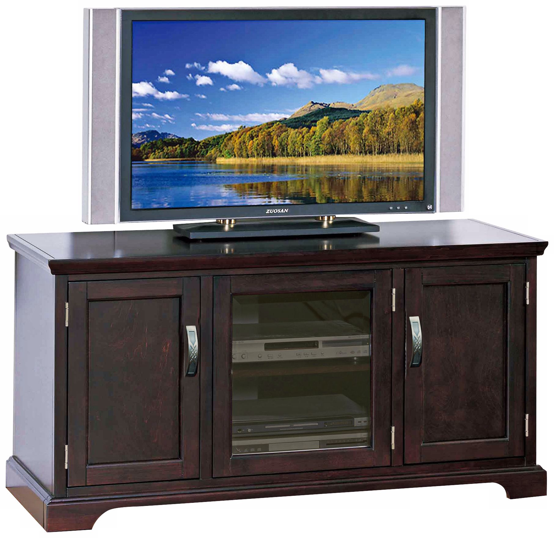 Leick Furniture Chocolate Cherry TV Stand