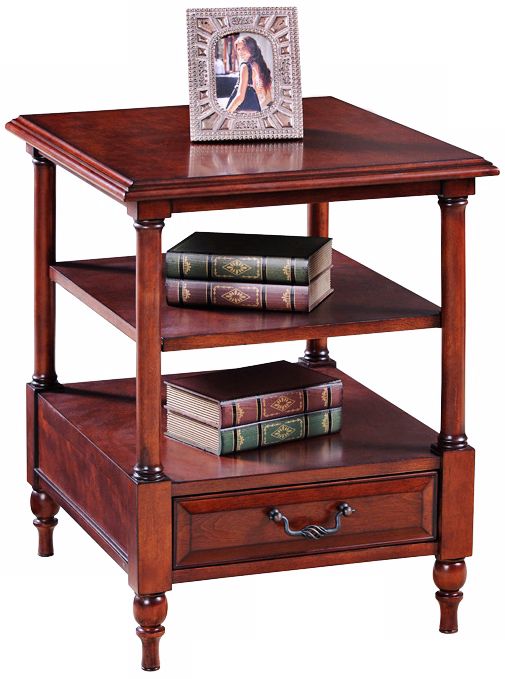 Leick Furniture Claridge Cherry 2-Tier End Table