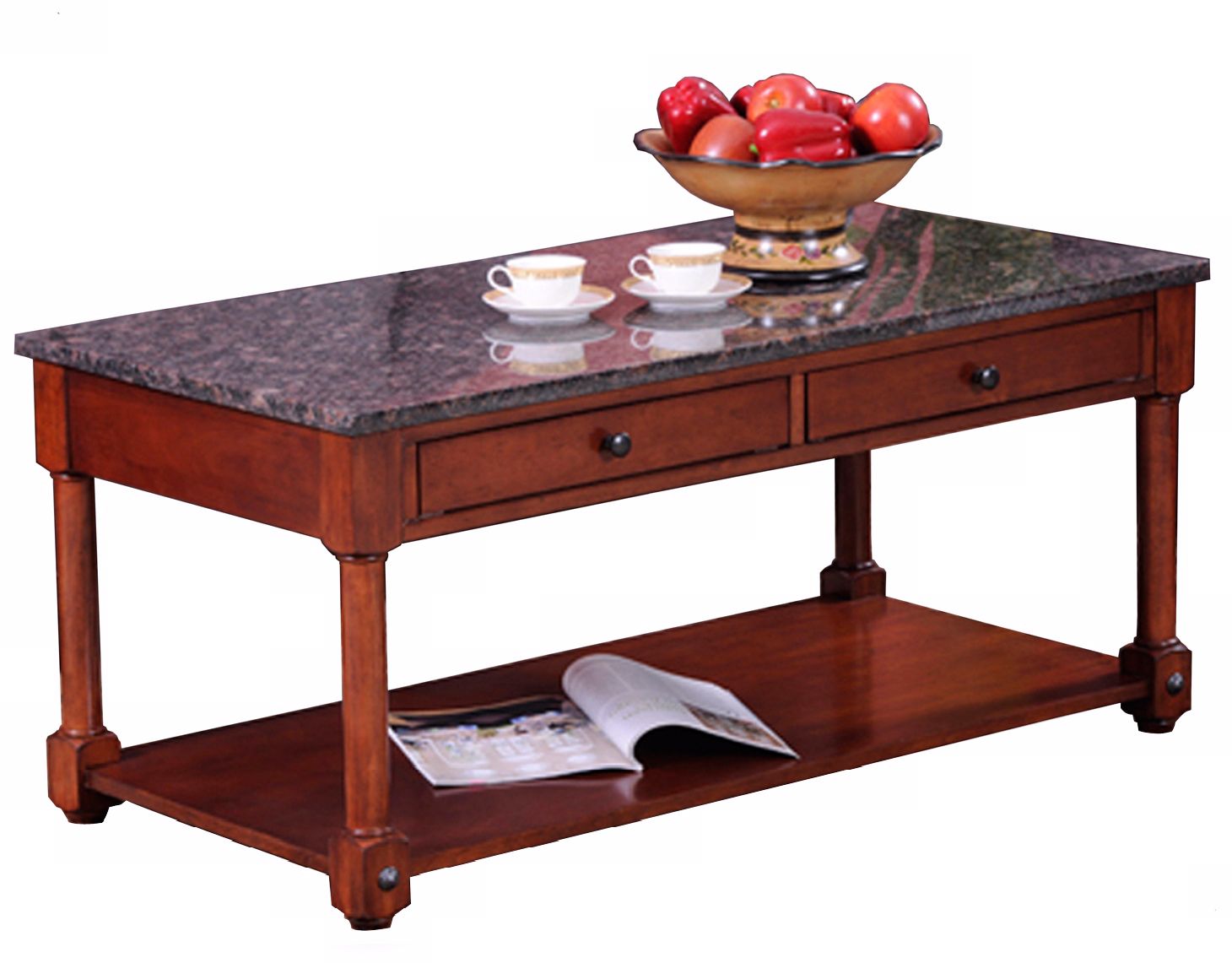 Leick Furniture Stone Terrace Granite Top Coffee Table