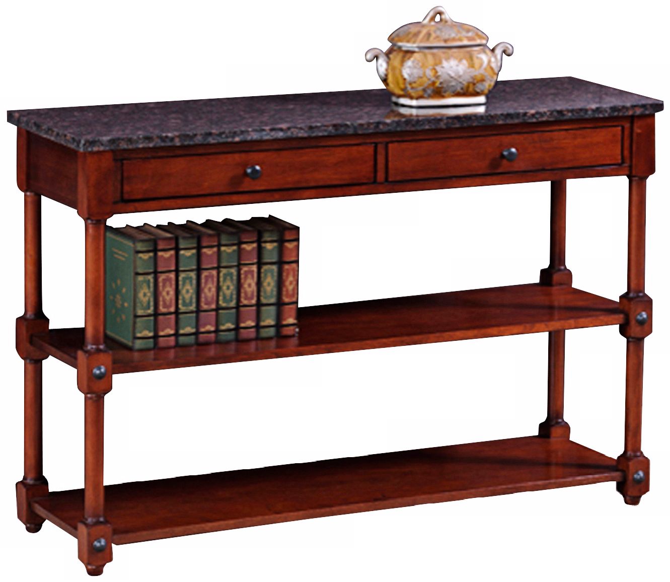 Leick Furniture Granite Top Console Table