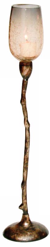 Costa Brava 21 1/4" High Burnt Nickel Tealight Holder