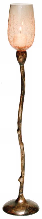 Costa Brava 23 1/4" High Burnt Nickel Tealight Holder