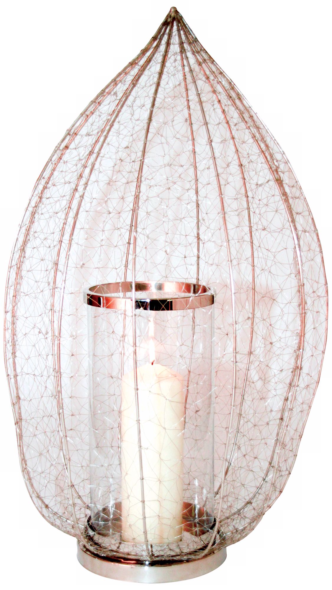Amalfitana Large 28" High Raspberry Candle Holder