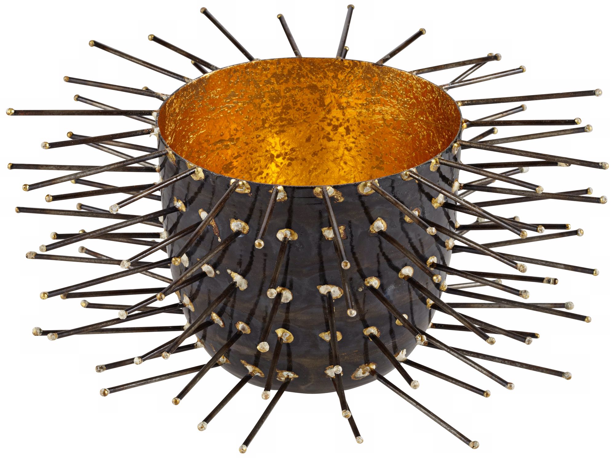 Rojo 16 Iron Studded Small Porcupine Bowl