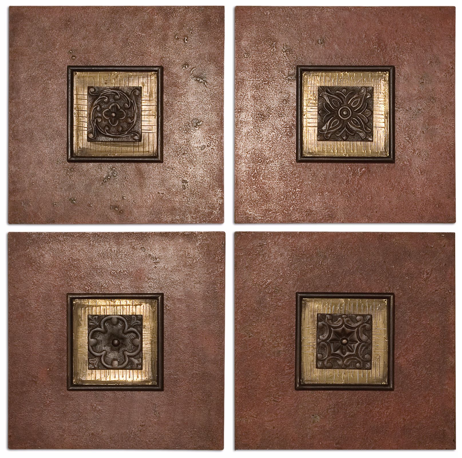 Set of 4 Uttermost 16" Golovin Squares Wall Art