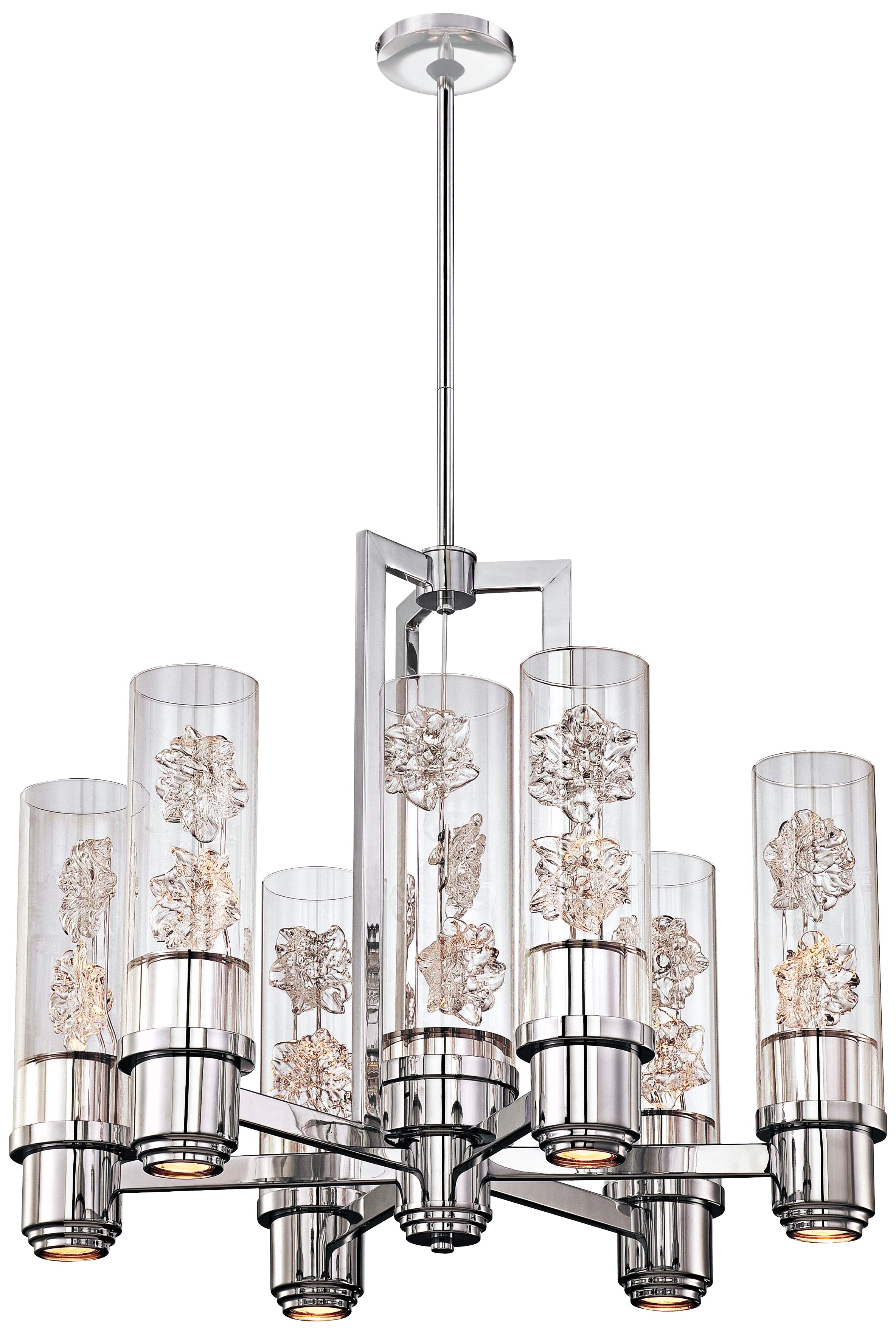 Metropolitan Bella Fiori 13-Light 28" W Chrome Chandelier