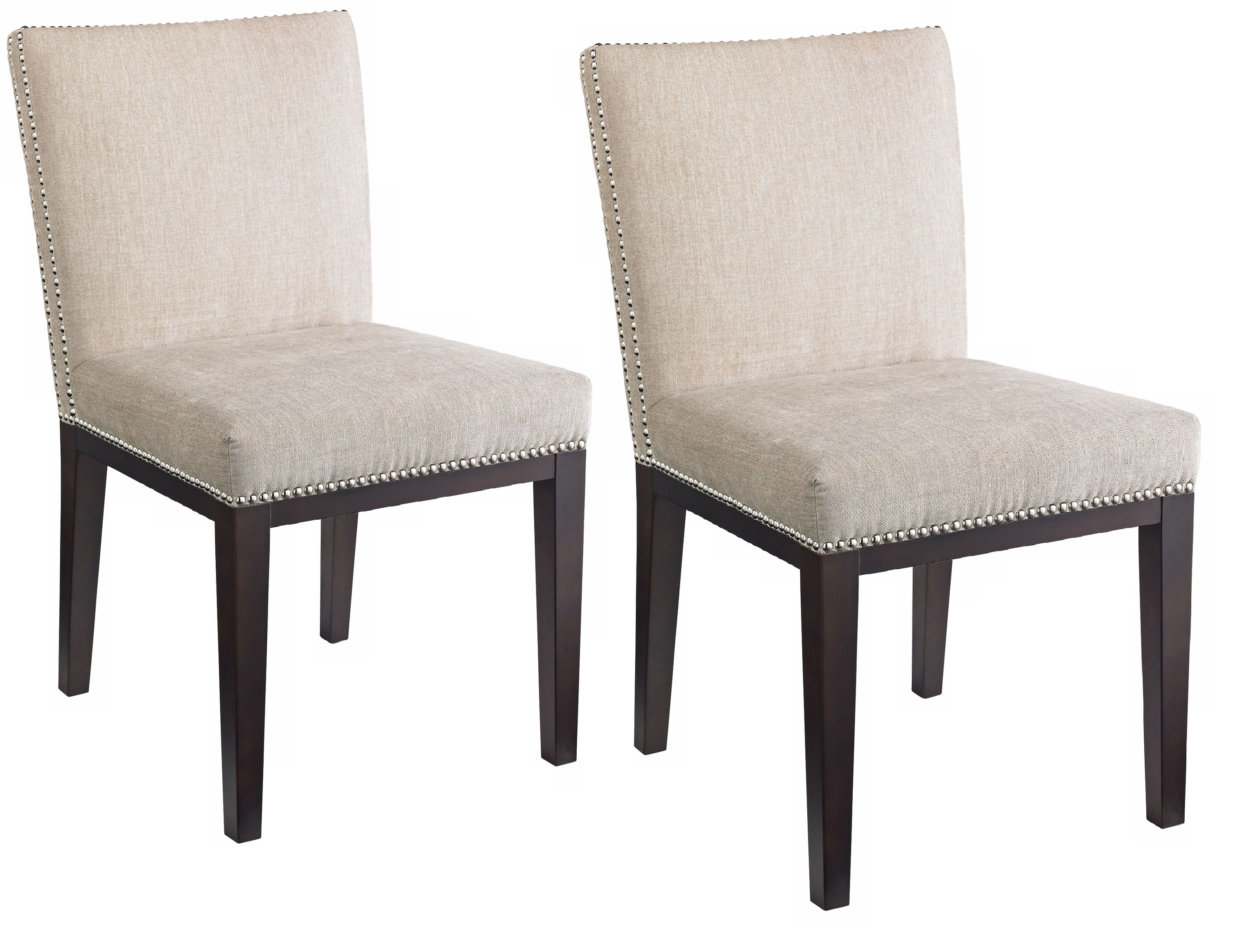Vintage Set of 2 Cream Dining Chairs