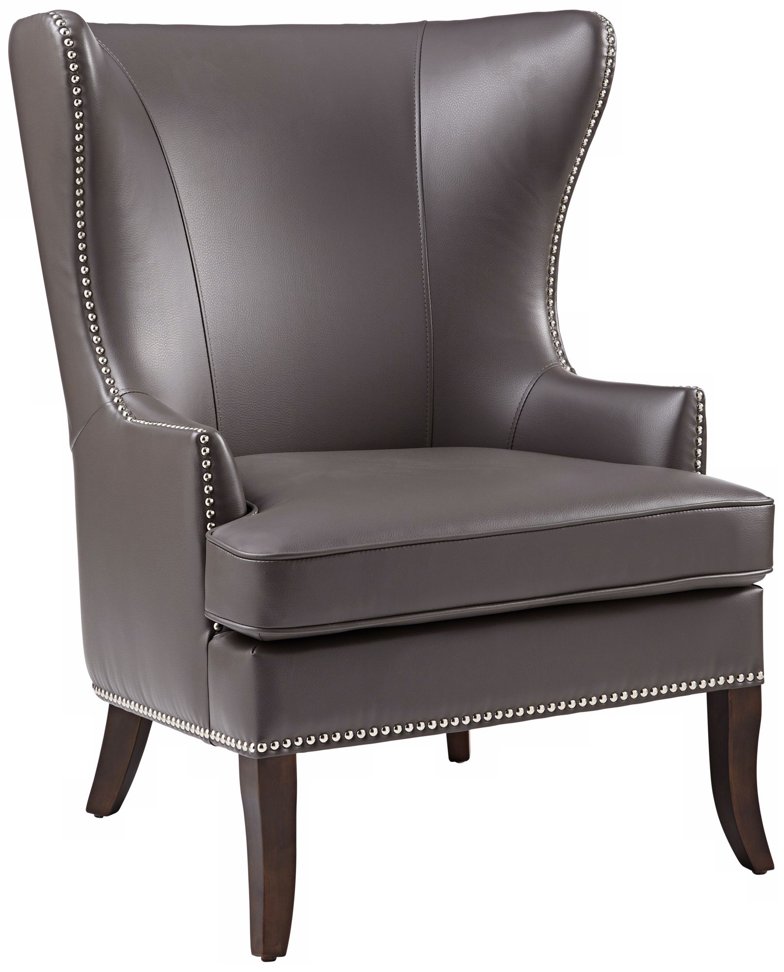 Royalton Grey Wingback Chair