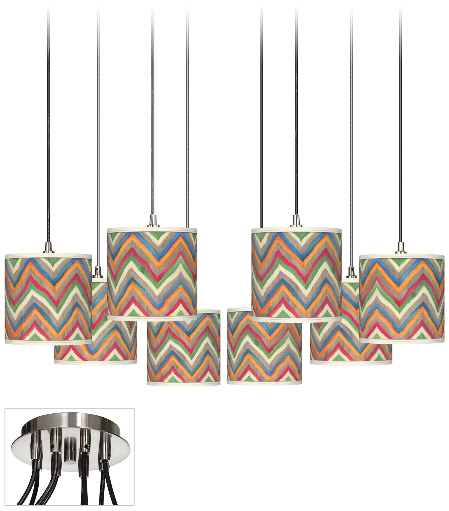 Canyon Waves Luxe 8-Light Multi-Swag Chandelier