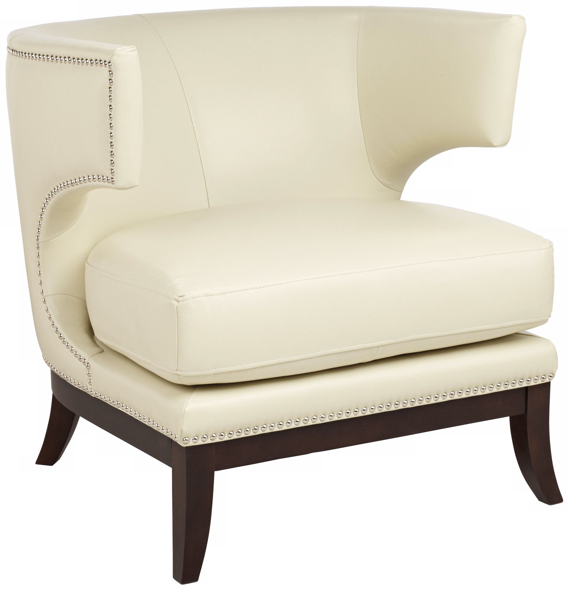 Napoli Cream Winged Accent Chair