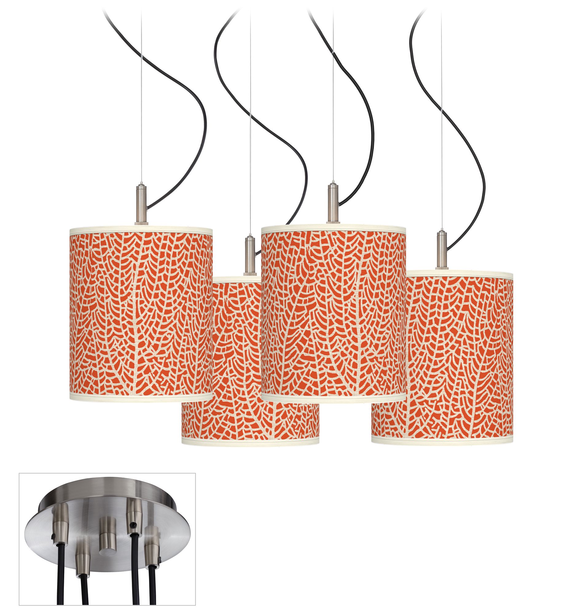 Seafan Coral Luxe 4-Light Multi Swag Chandelier