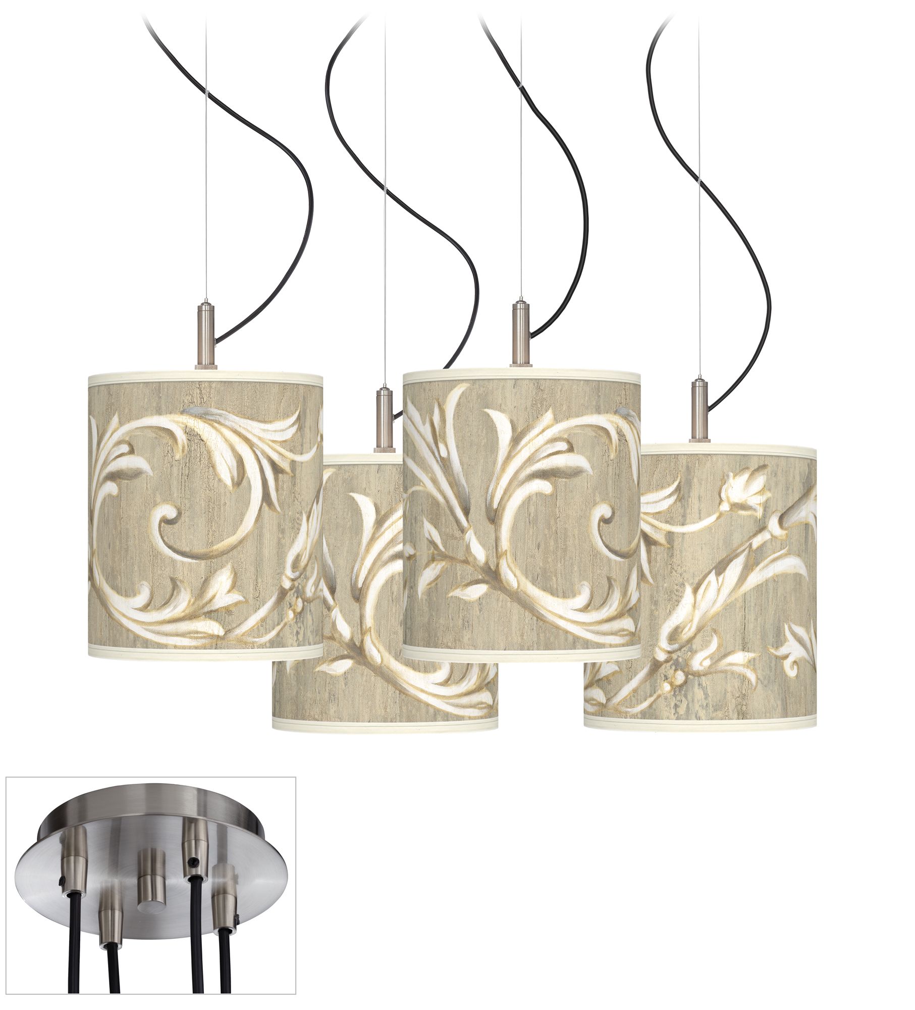 Laurel Court Luxe 4-Light Swag Chandelier