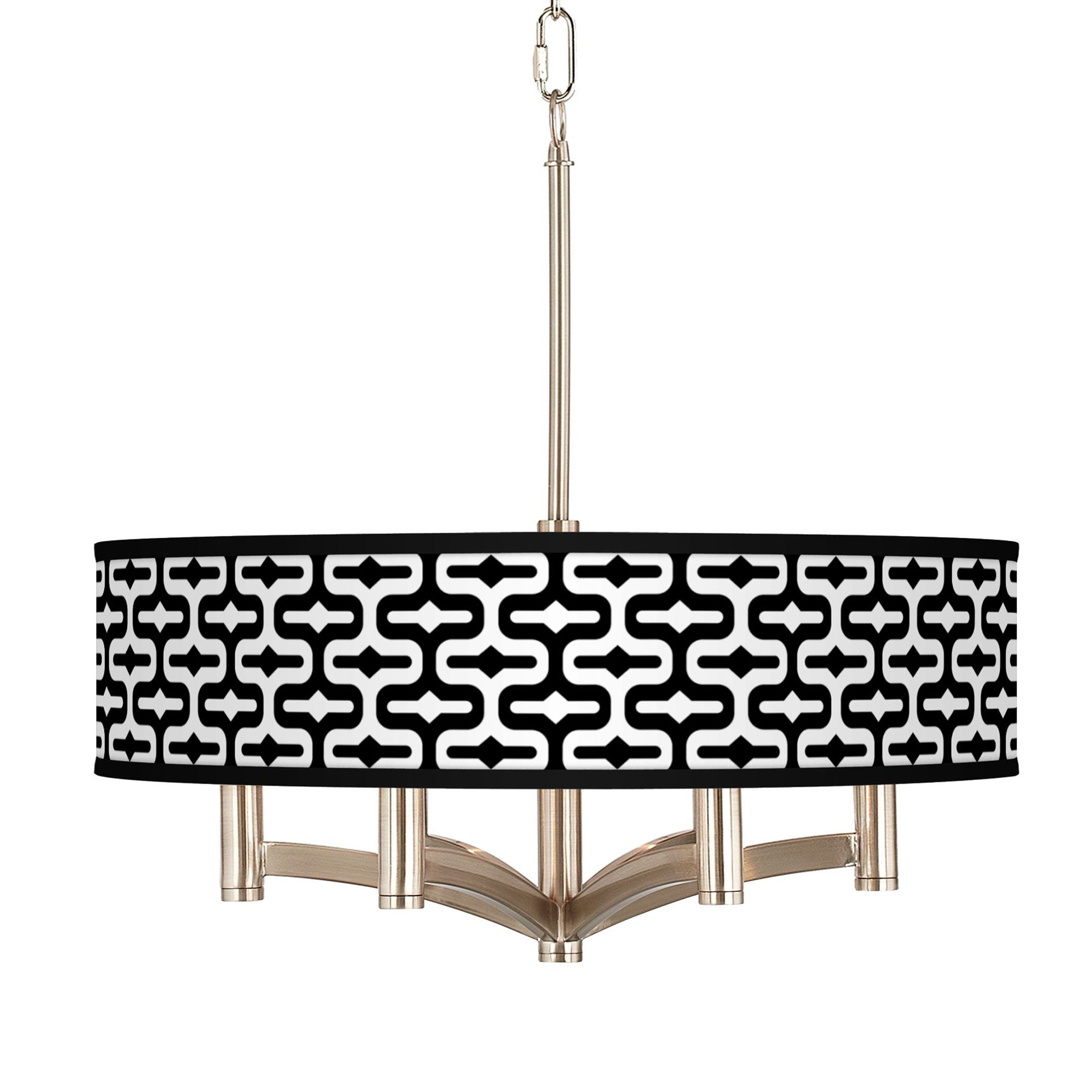 Reflection Ava 6-Light Nickel Pendant Chandelier