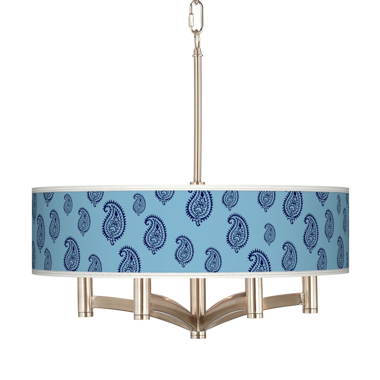 Paisley Rain Ava 6-Light Nickel Pendant Chandelier