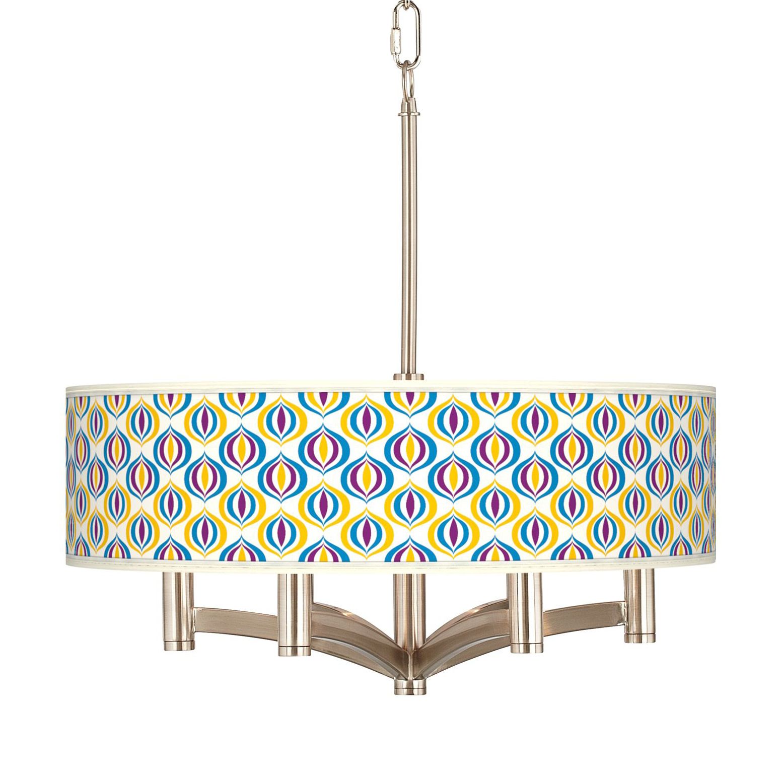 Scatter Ava 6-Light Nickel Pendant Chandelier