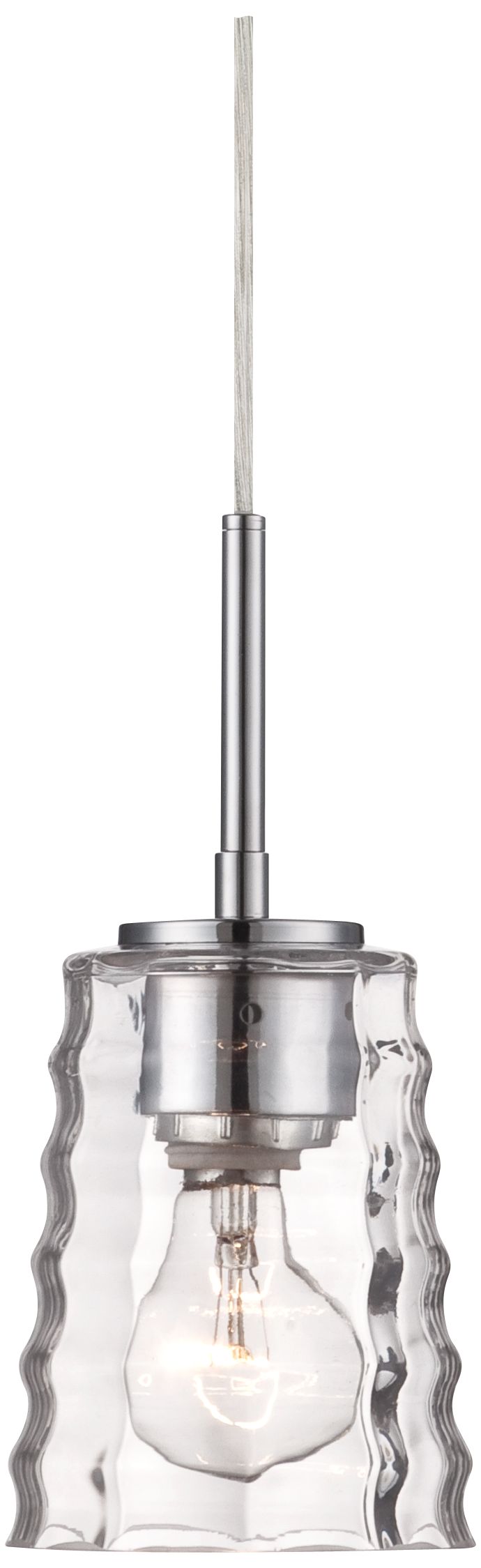 Possini Euro Ripple 4 1/2" Wide Glass Pendant Chandelier