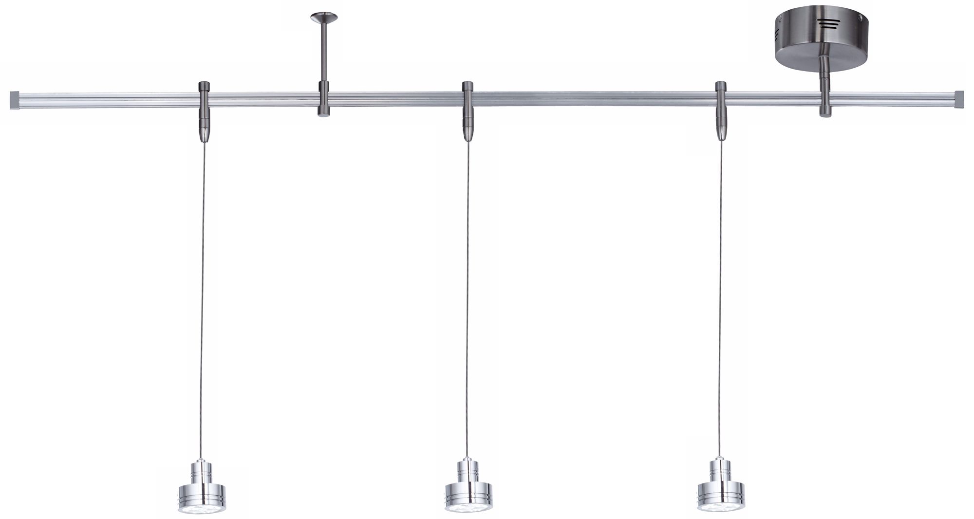 Cardinal 48" Wide Satin Nickel LED Track Light