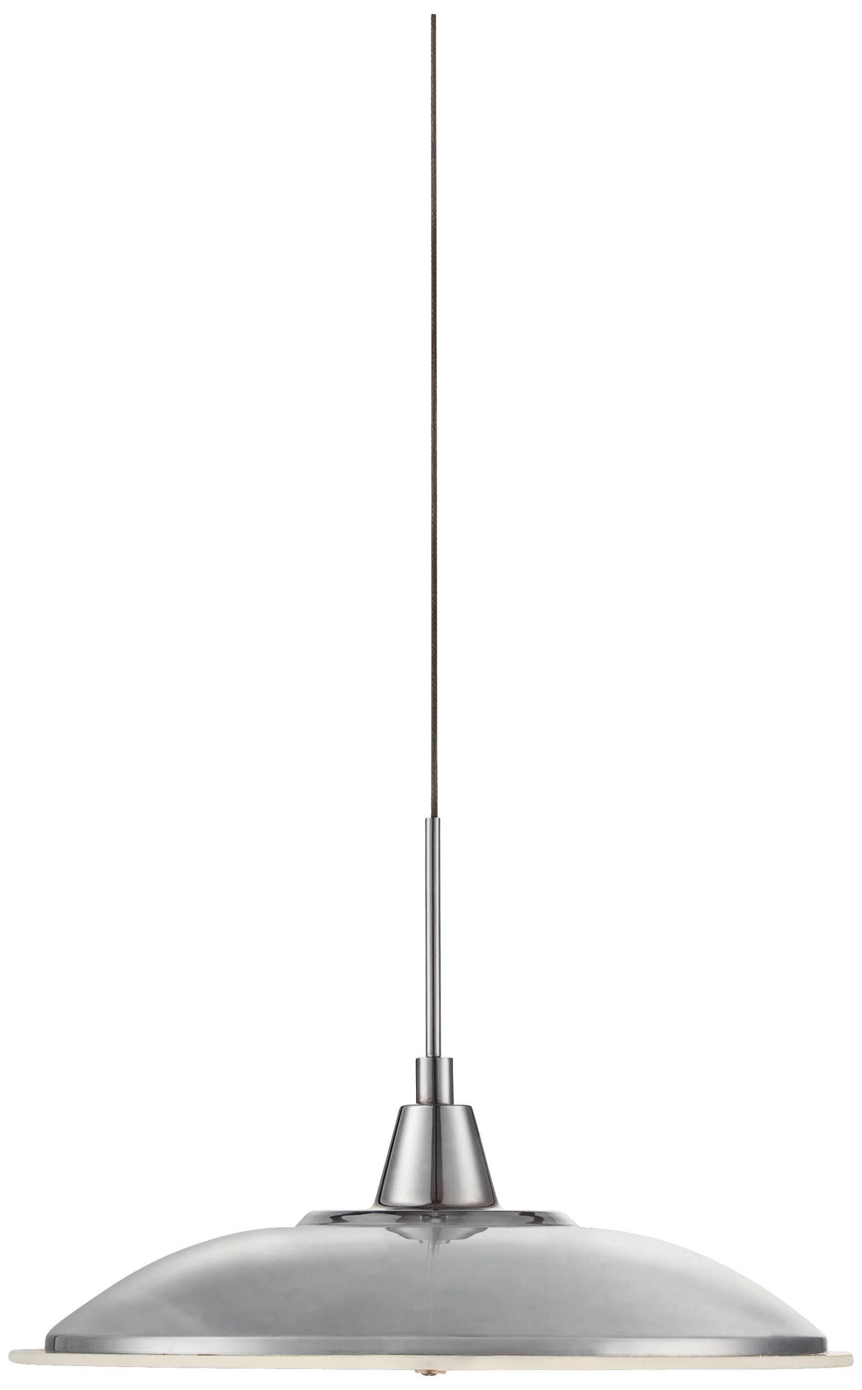 Chrome Saucer 11" Wide LED Pendant Light