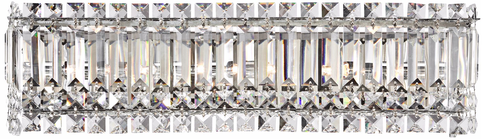 Columns Crystal 23" Wide Chrome Bathroom Wall Light