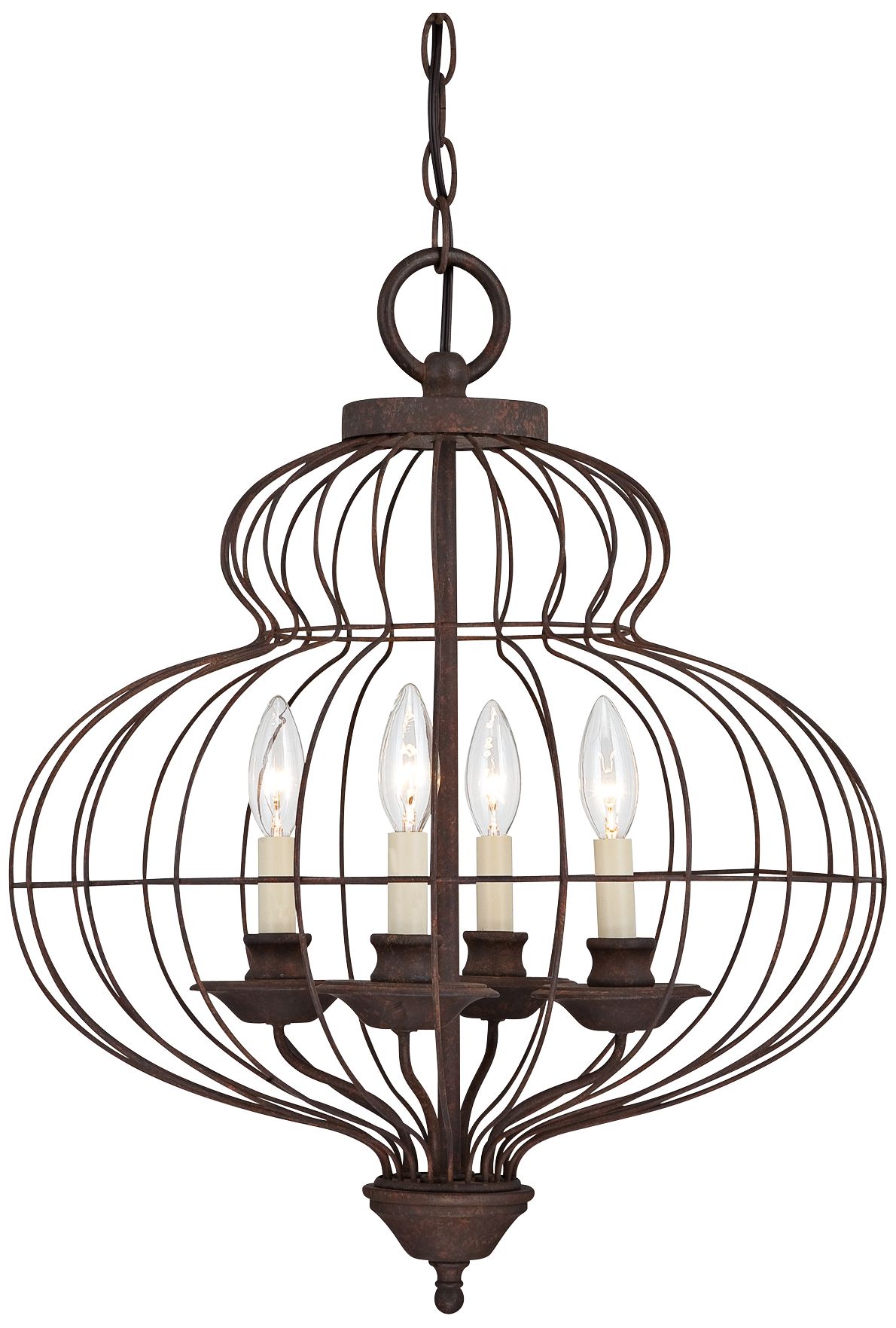Quoizel Laila 19" Wide 4-Light Cage Chandelier