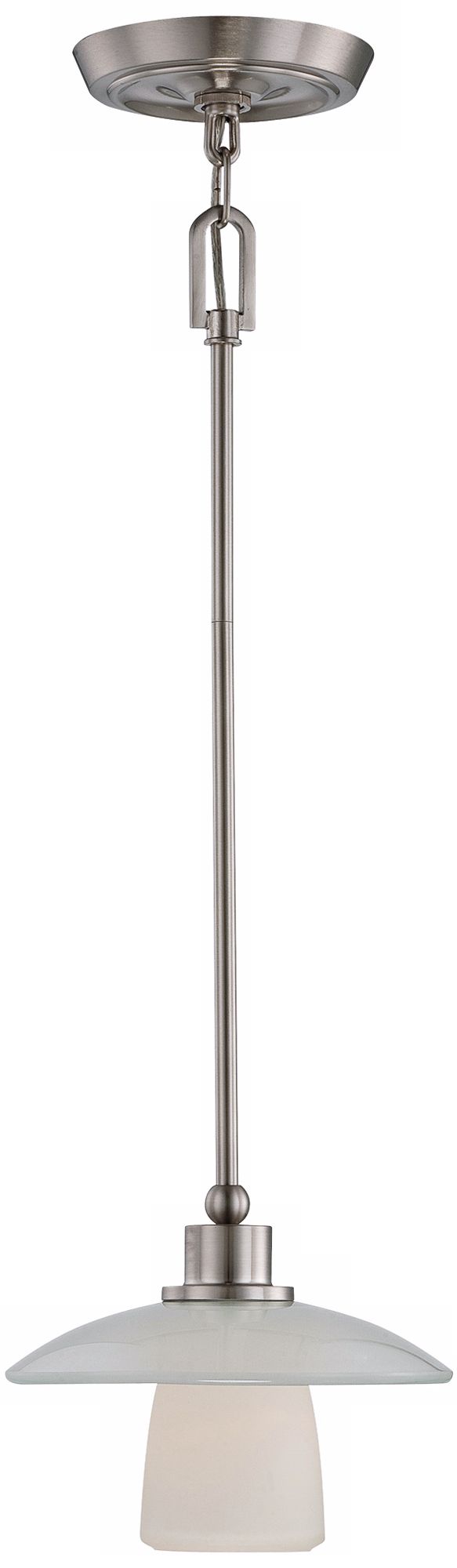 Quoizel Uptown Tribeca Living 10"W Nickel Pendant Light
