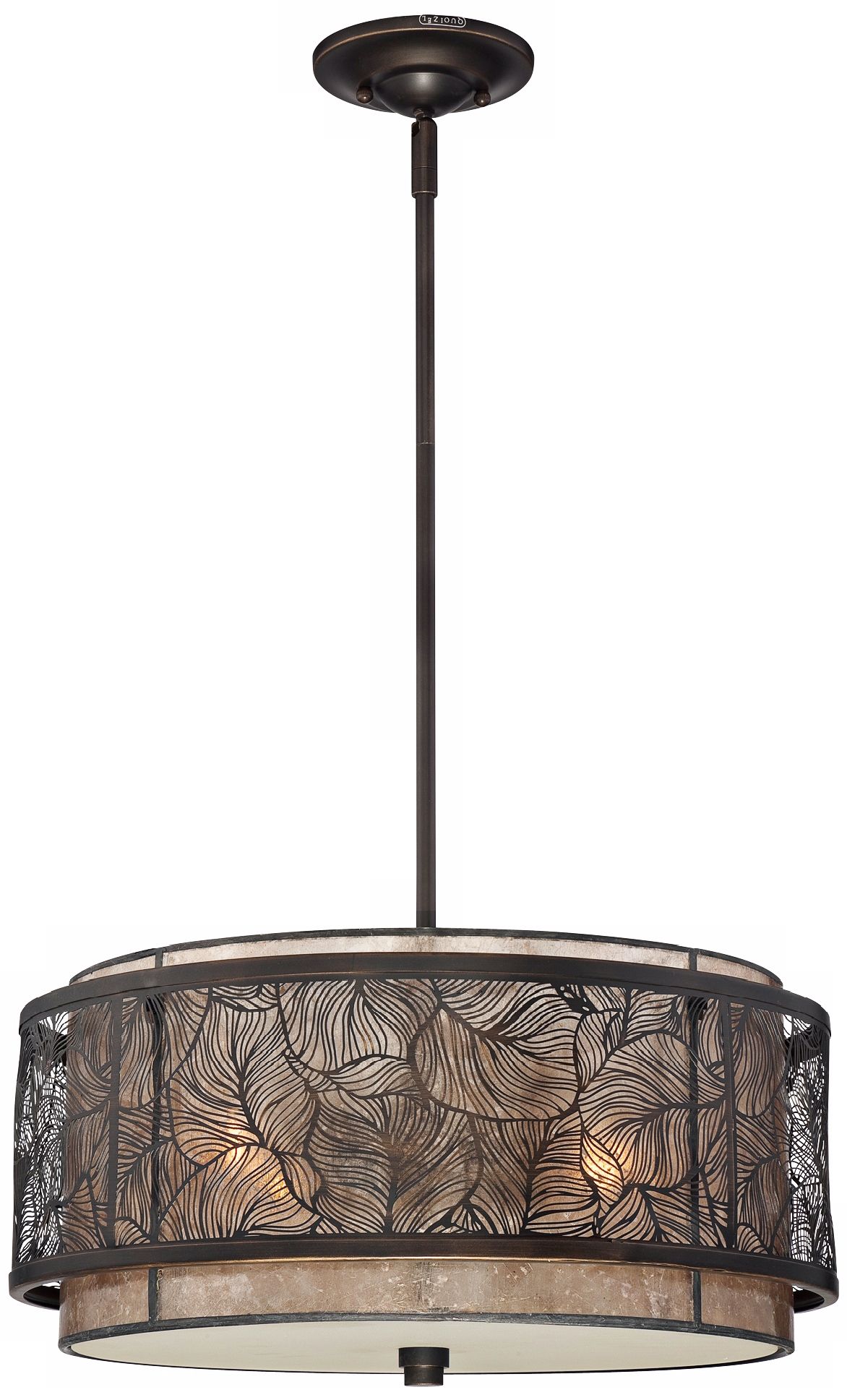 Quoizel Daly 4-Light 18"W Amber Pendant Light