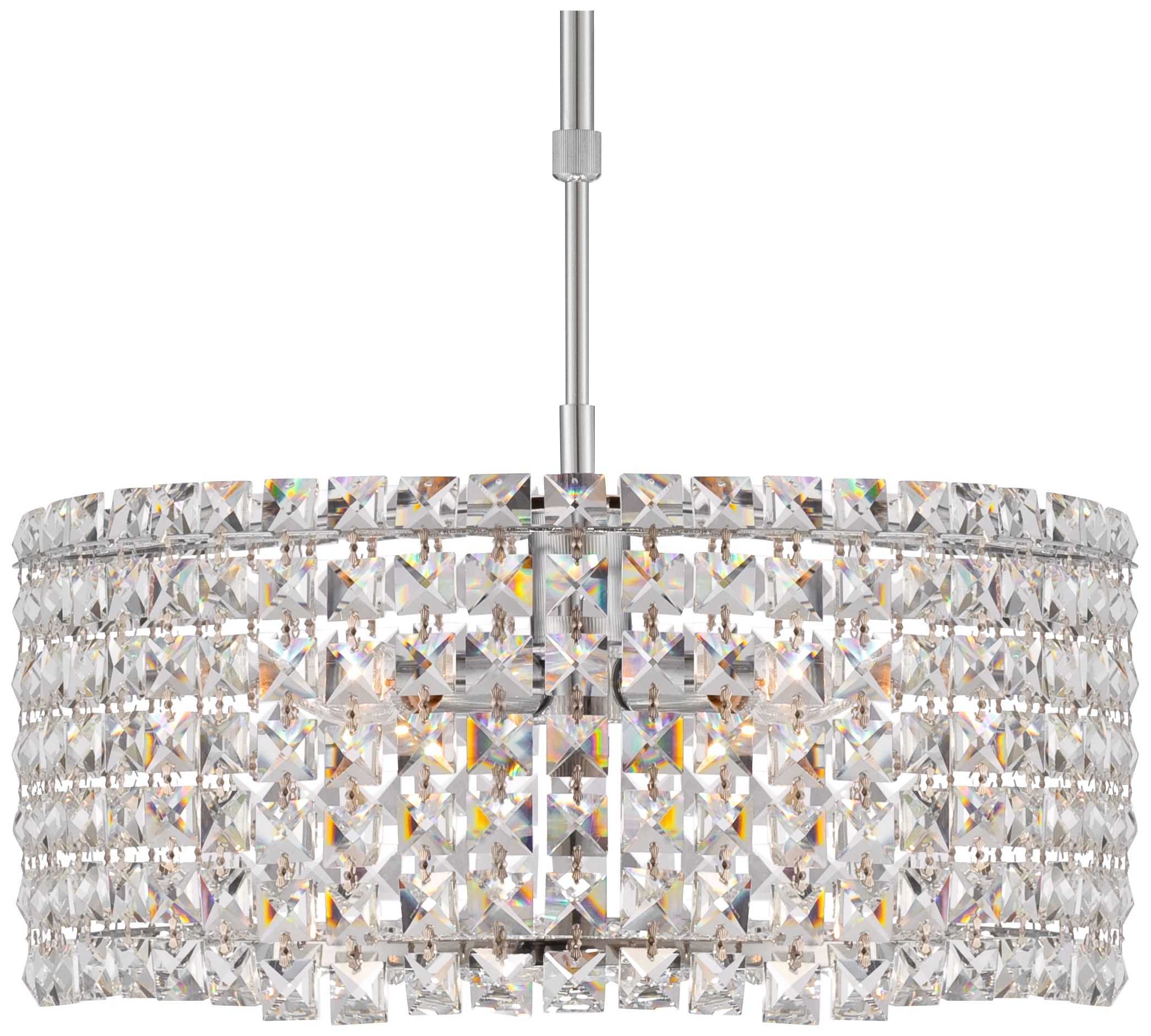 Possini Euro Ella 16" Wide Chrome Crystal Pendant Light