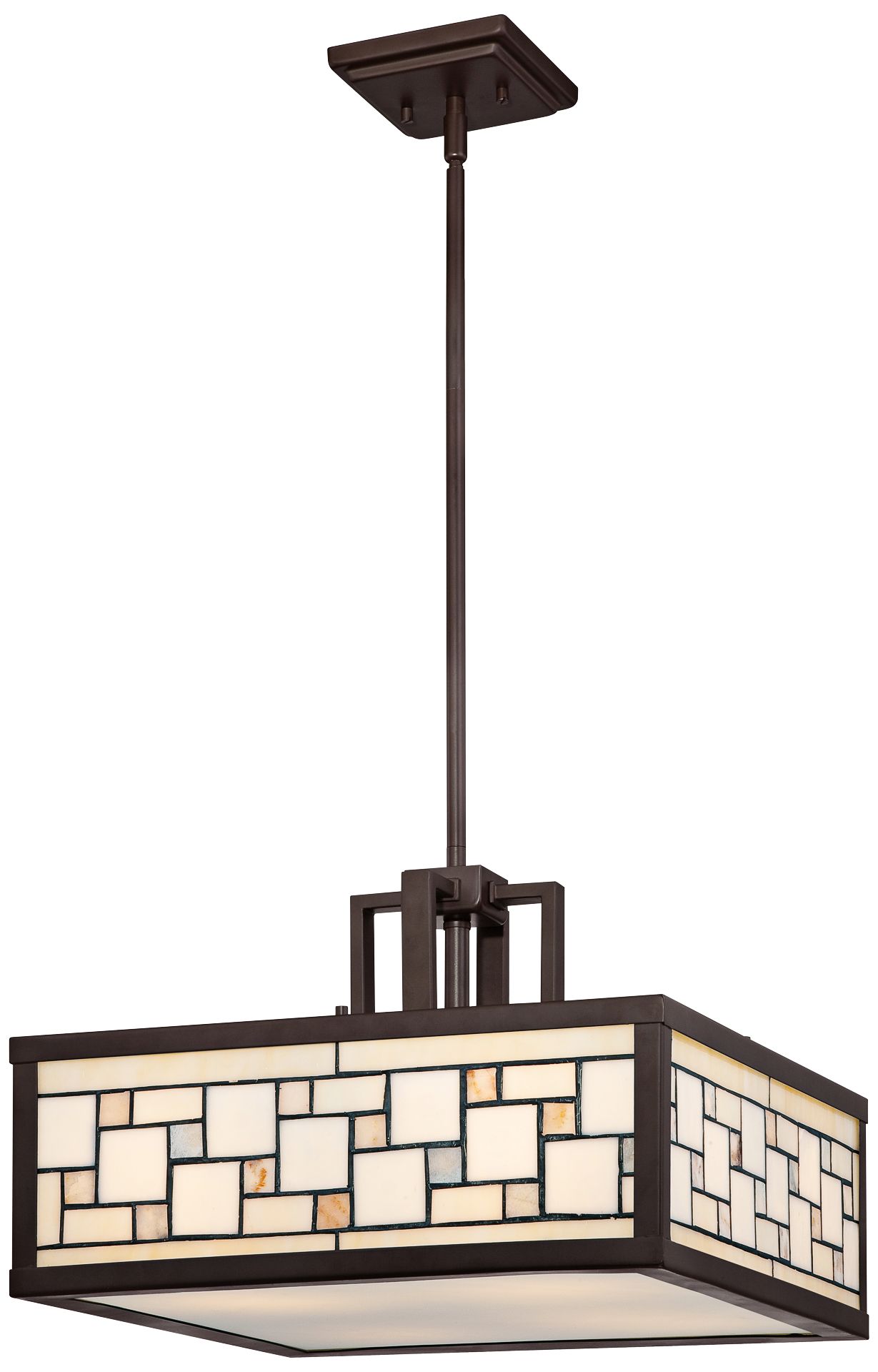 Quoizel Specter 4-Light 16" Square Pendant Light