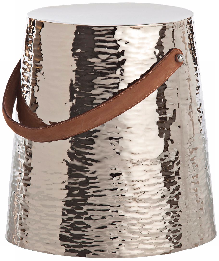 Arteriors Home Taylor Hammered Metal Stool