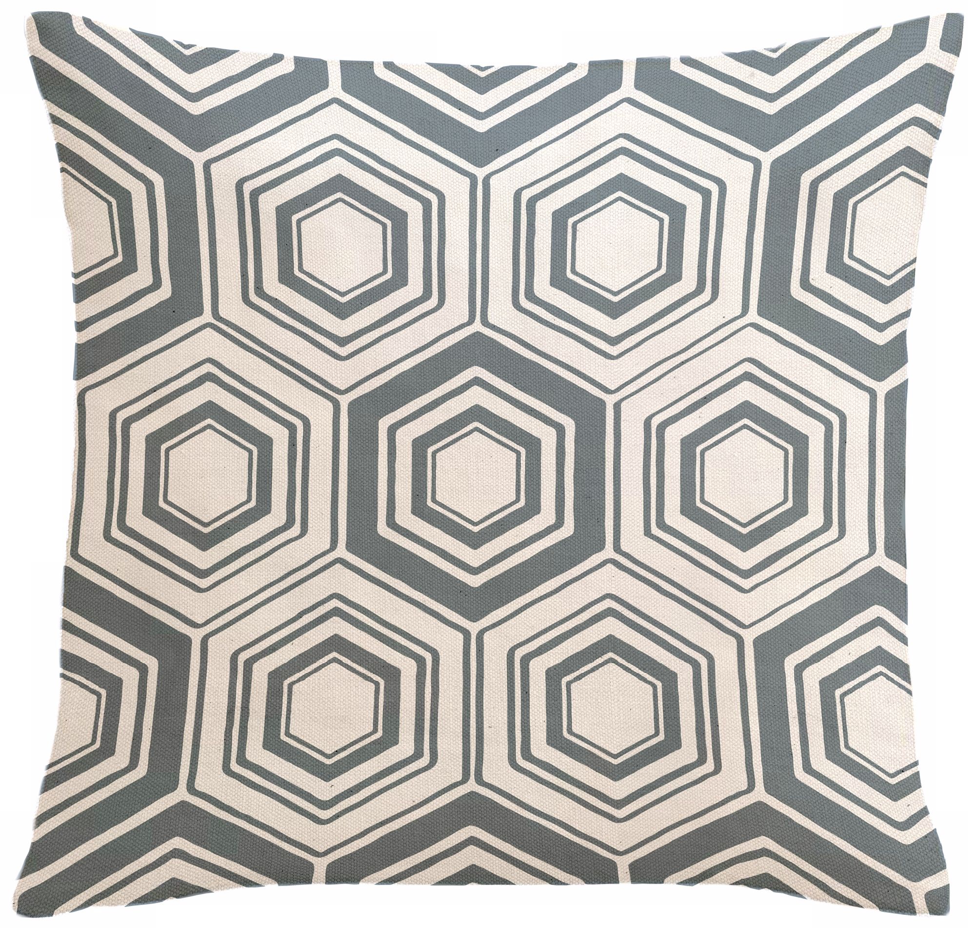 Infinity Metallic Silver Tile 18" Square Down Throw Pillow