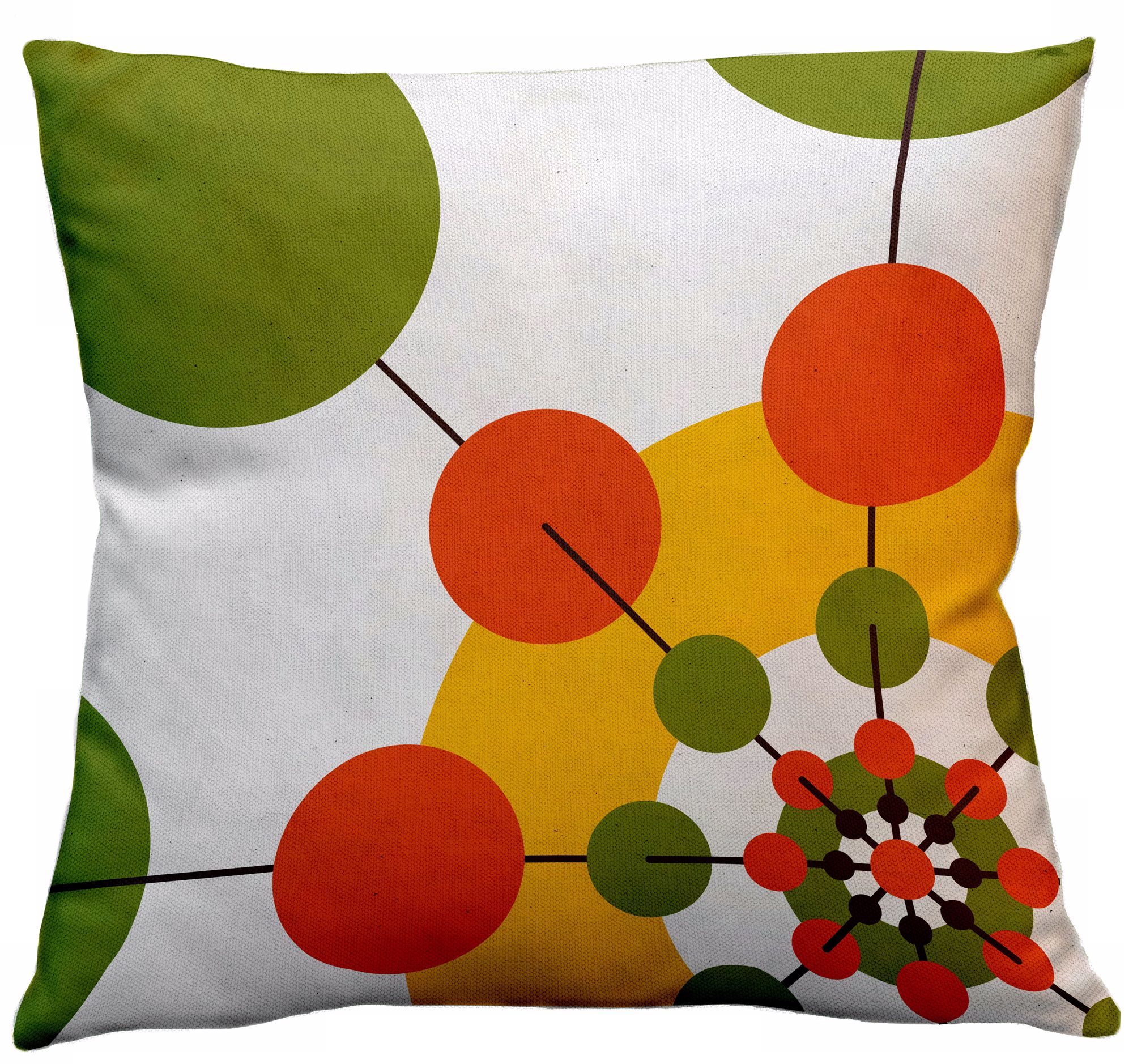 Rhythm Karibou Floral 18" Square Down Throw Pillow