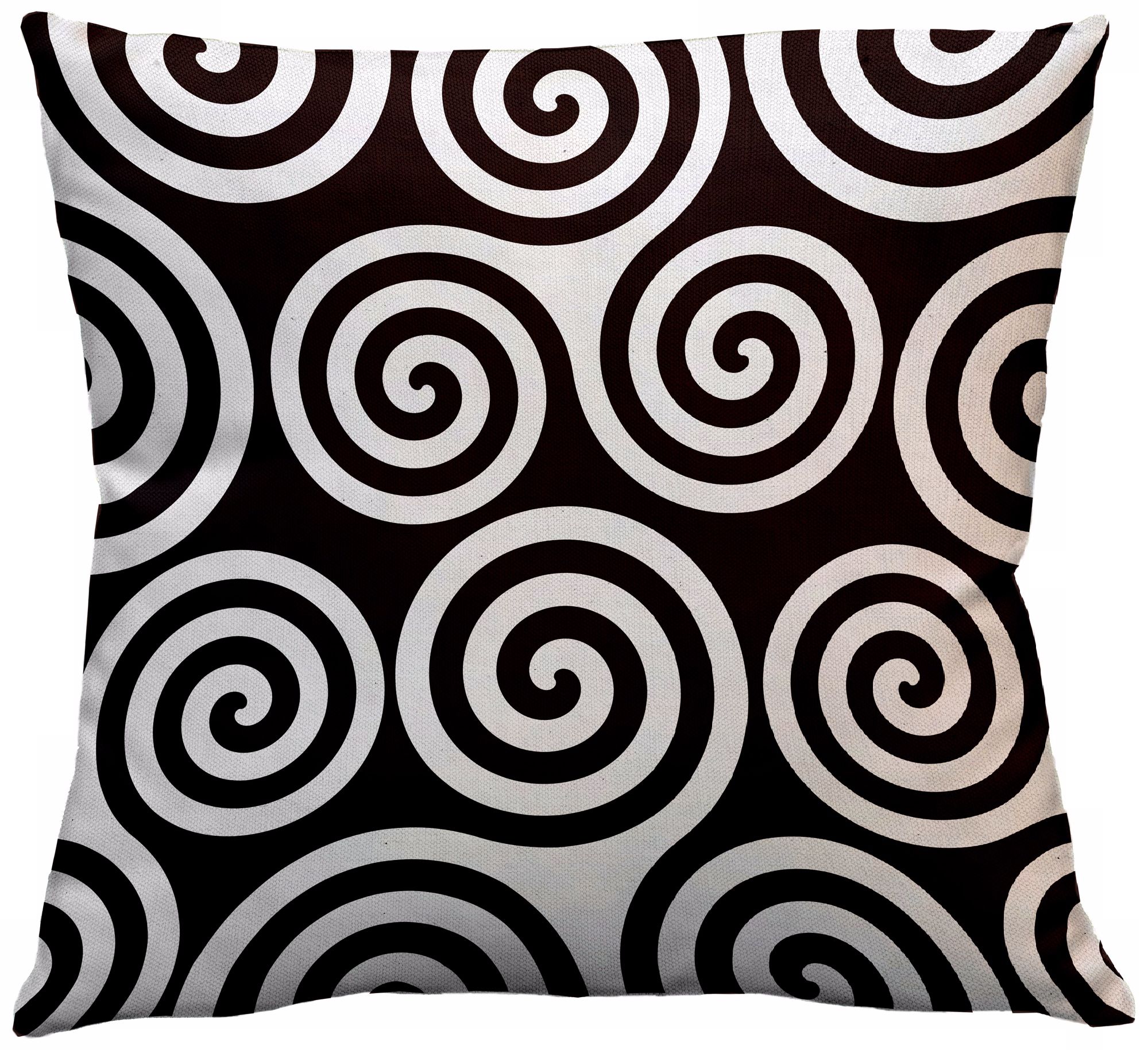 Rhythm Kagiso Pattern Brown 18" Square Down Throw Pillow