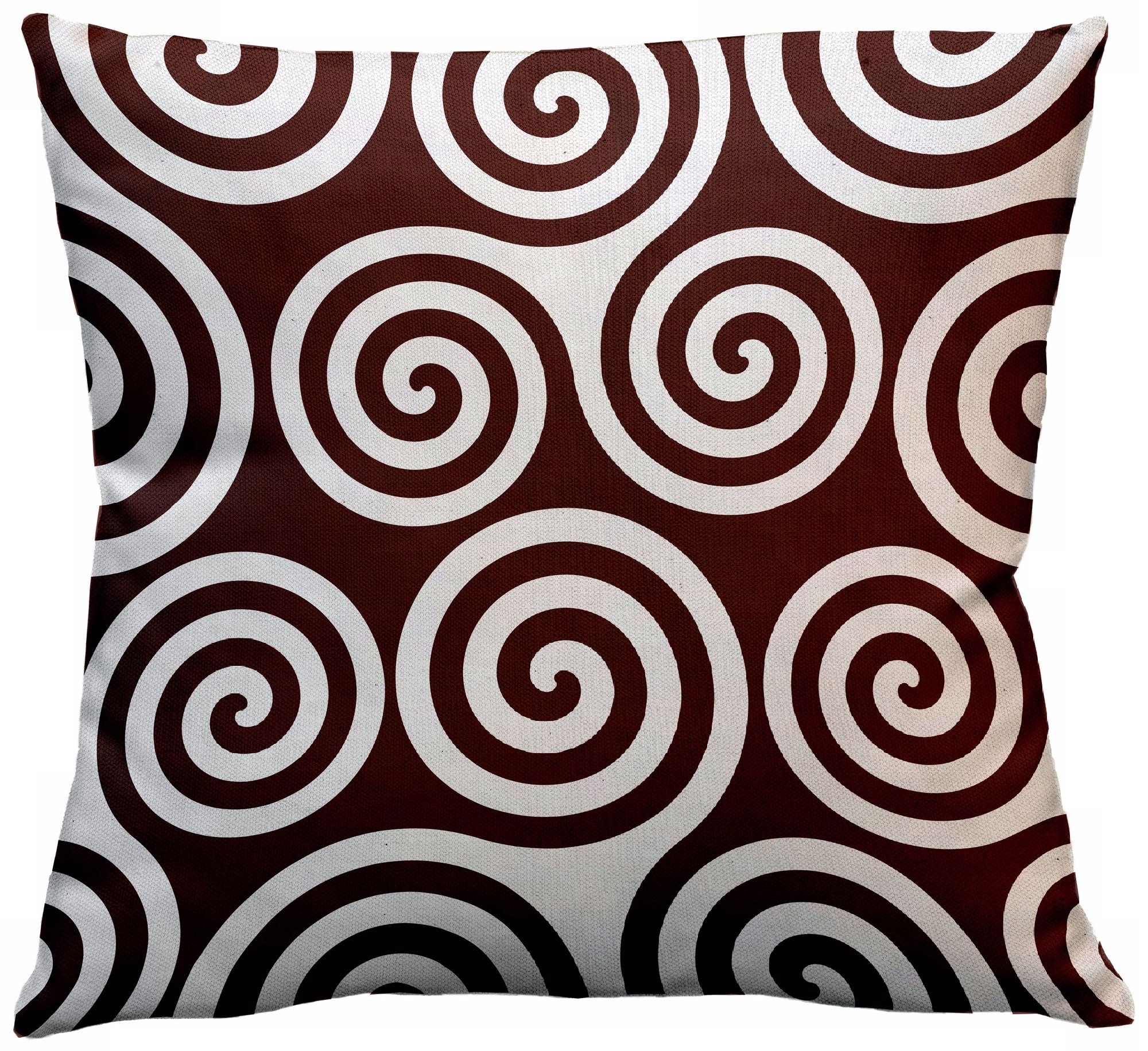 Rhythm Kagiso Pattern Cocoa 18" Square Down Throw Pillow